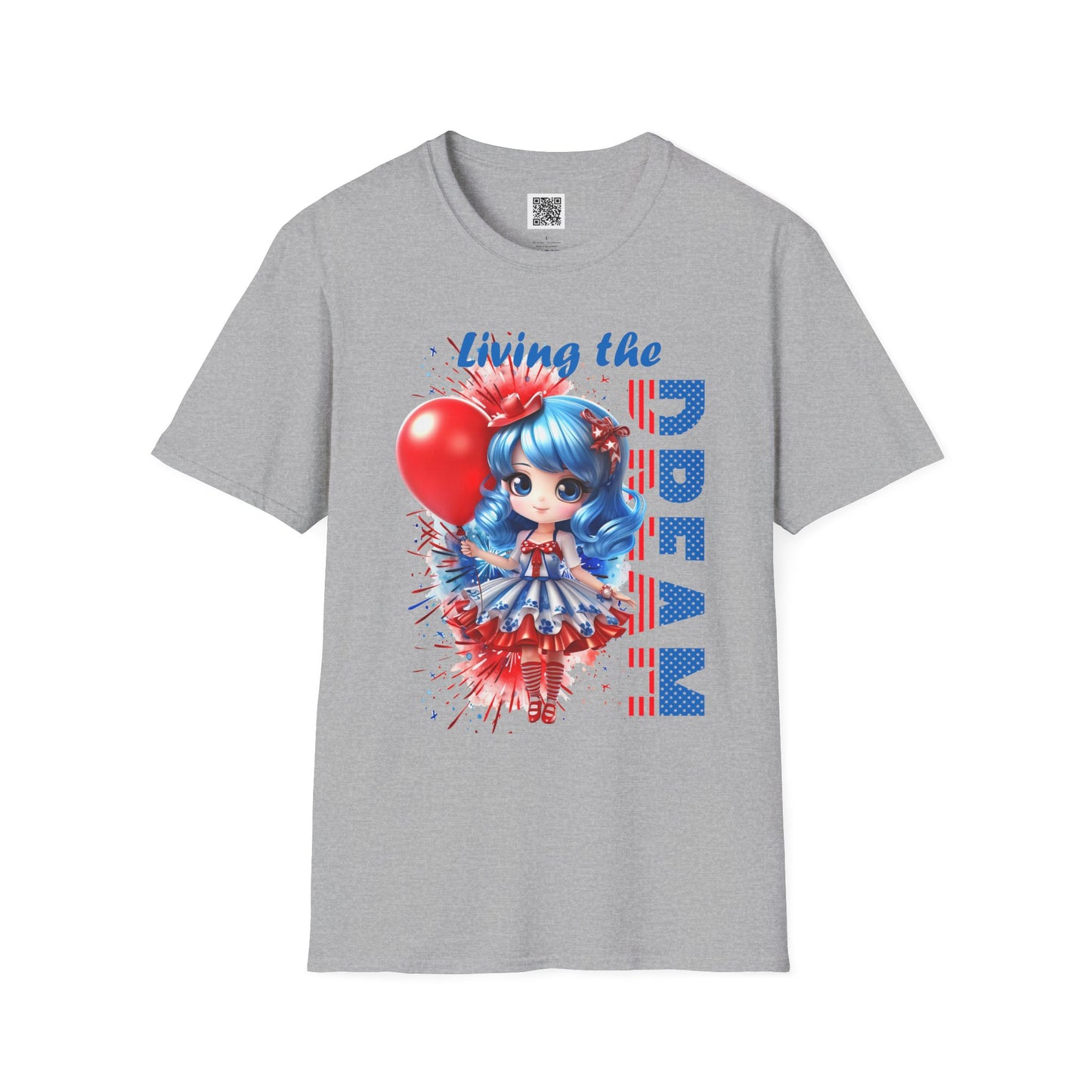 Living the Dream | Unisex Softstyle T-Shirt - Patriotic Celebrations