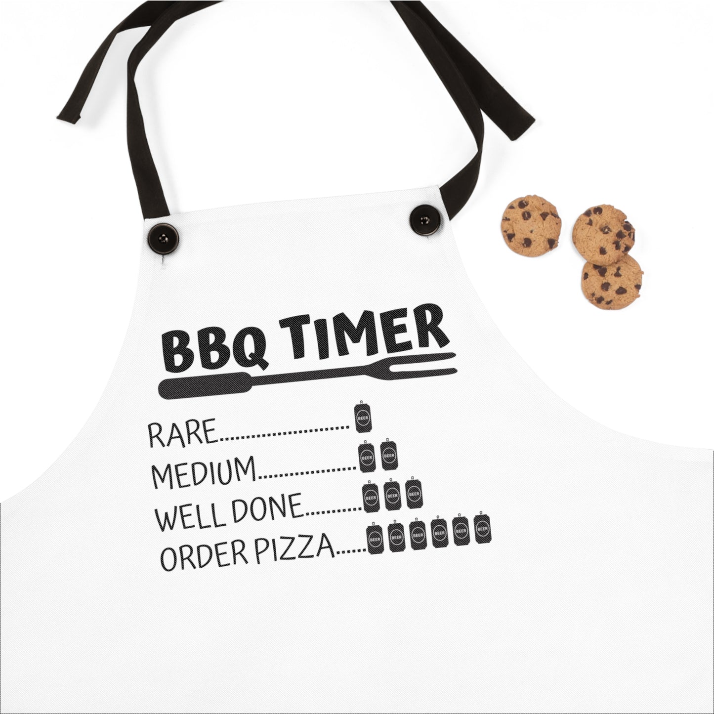 Funny BBQ Timer Apron for Grill Lovers - Perfect Gift for Cookouts and BBQ Parties!