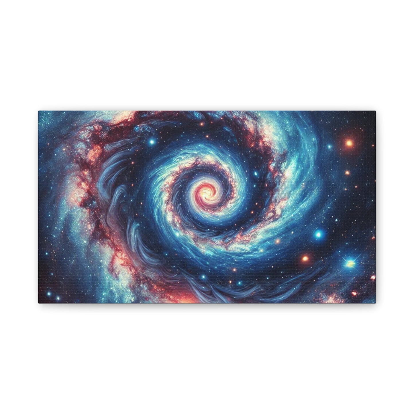 Cosmic Swirl Canvas Art - Galaxy Wall Decor for Space Lovers