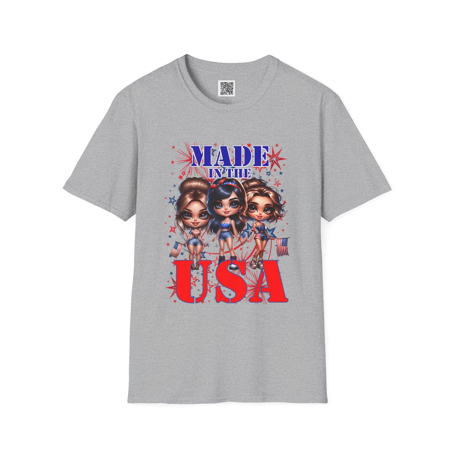 Made in the USA | Unisex Softstyle T-Shirt - Patriotic Graphic Tee