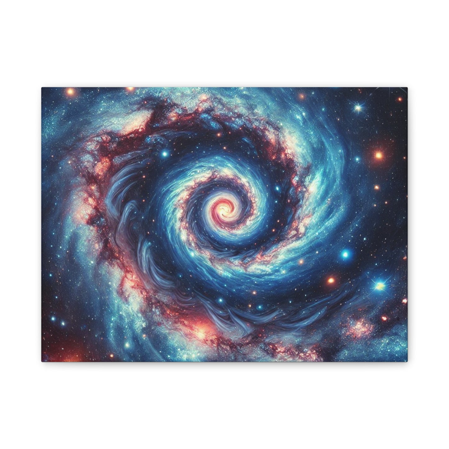Cosmic Swirl Canvas Art - Galaxy Wall Decor for Space Lovers