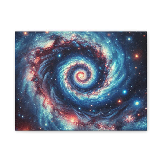 Cosmic Swirl Canvas Art - Galaxy Wall Decor for Space Lovers