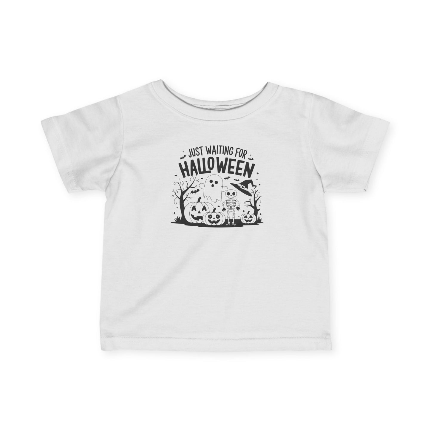 Just Waiting for Halloween - Infant Fine Jersey Tee - Design