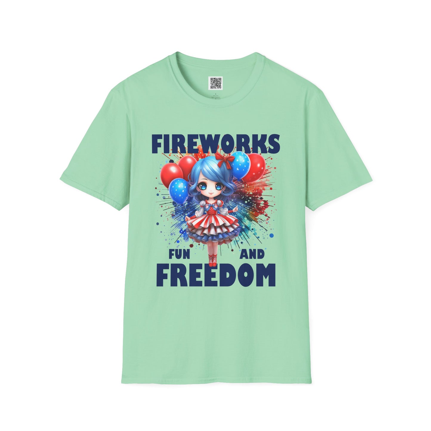 Fireworks Fun and Freedom | Unisex Softstyle T-Shirt