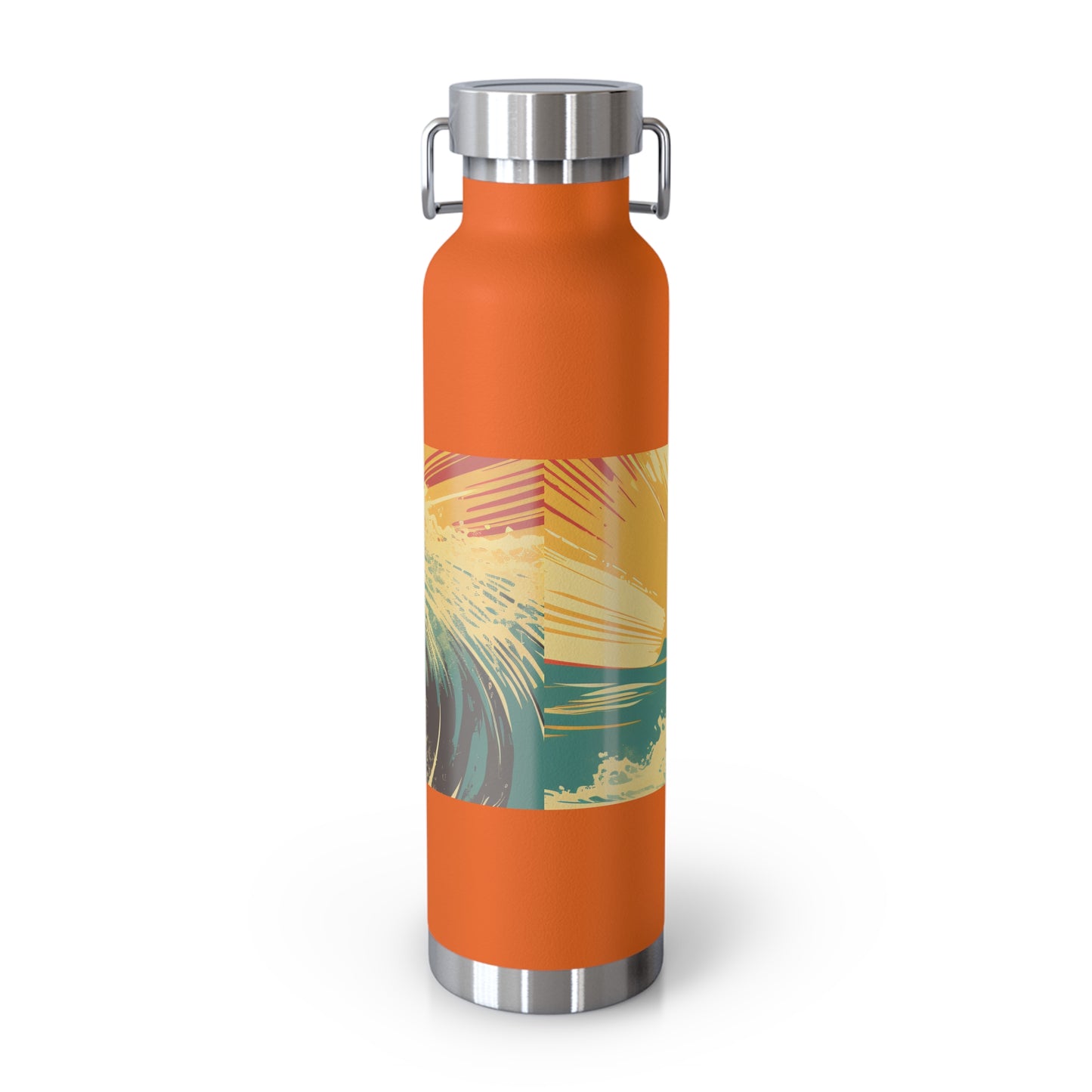 Surfing Adventure Copper Insulated Bottle - 22oz | Eco-Friendly Water Bottle