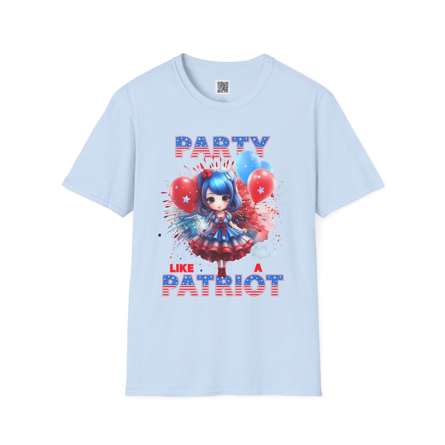 Party Like A Patriotic - Unisex Softstyle T-Shirt