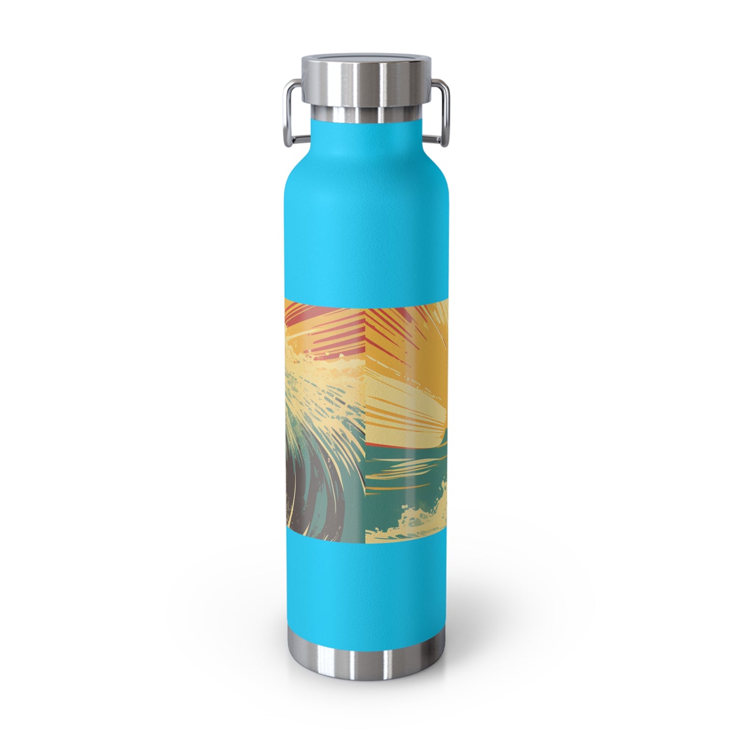 Surfing Adventure Copper Insulated Bottle - 22oz | Eco-Friendly Water Bottle