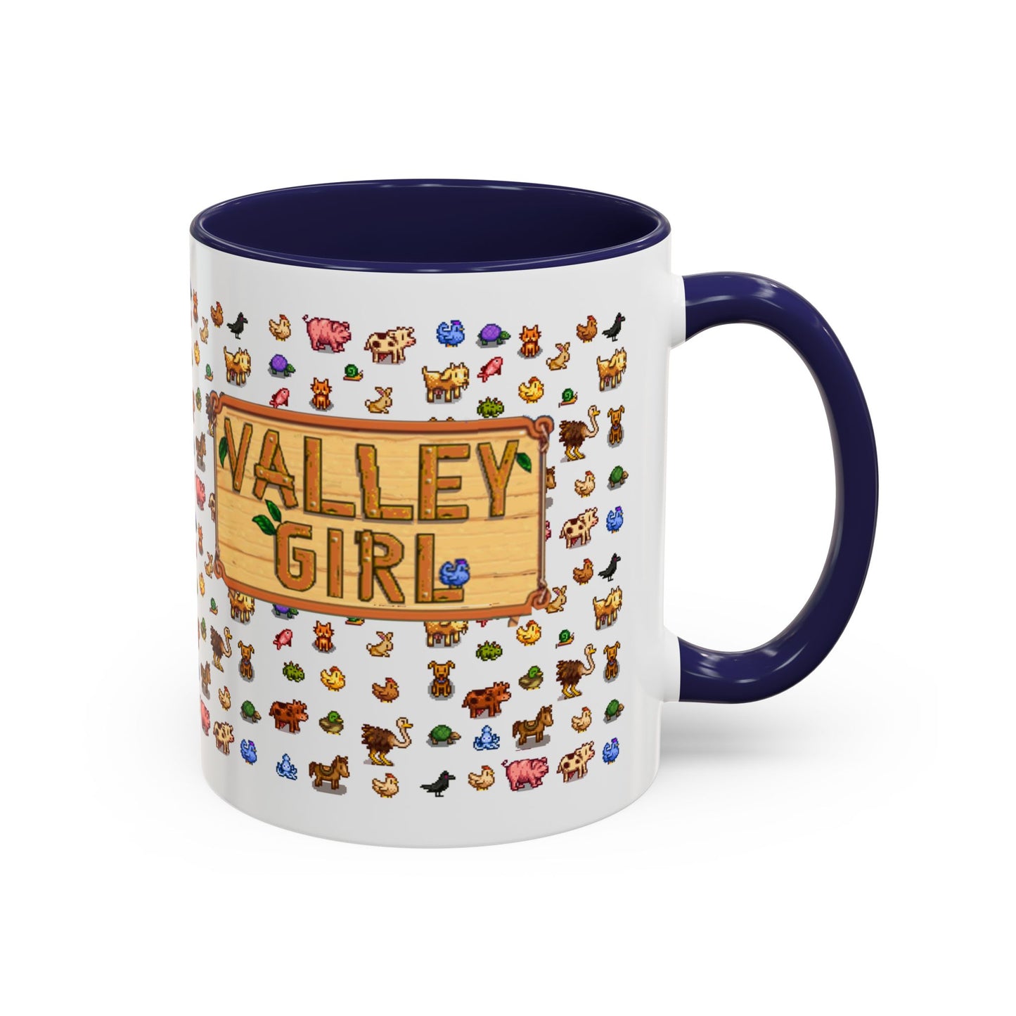 Whimsical Animal Accent Coffee Mug, Cute Gift for Animal Lovers, Fun Home Decor, Cozy Beverage Companion, Valley Girl Inspired