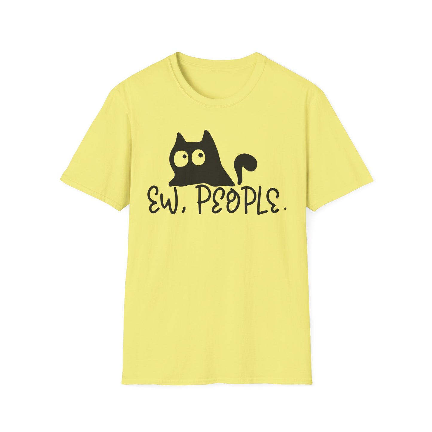 Ew People Unisex Softstyle T-Shirt - Casual, Fun Graphic Tee for Cat Lovers