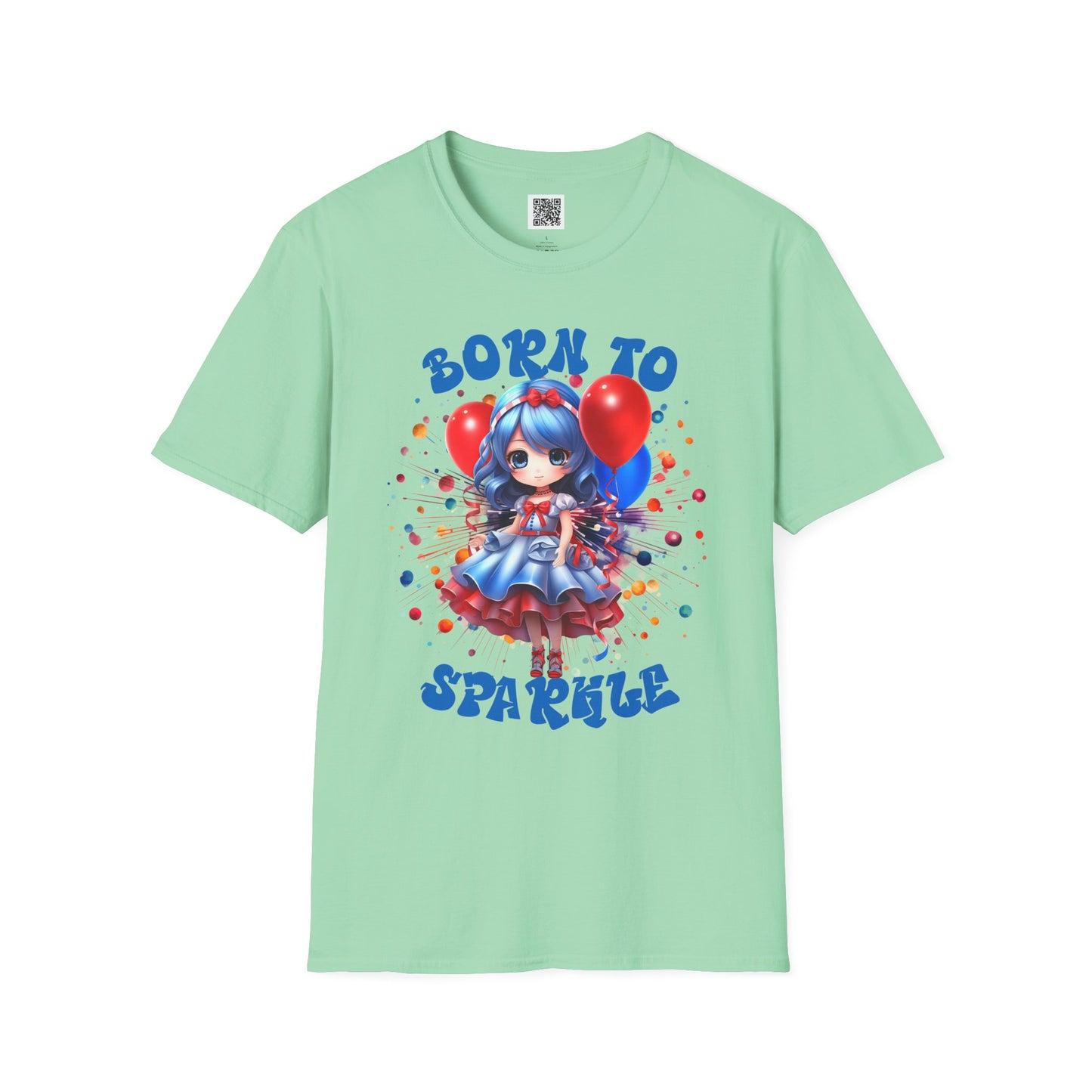 Born to Sparkle | Unisex Softstyle T-Shirt - Fun & Playful Design