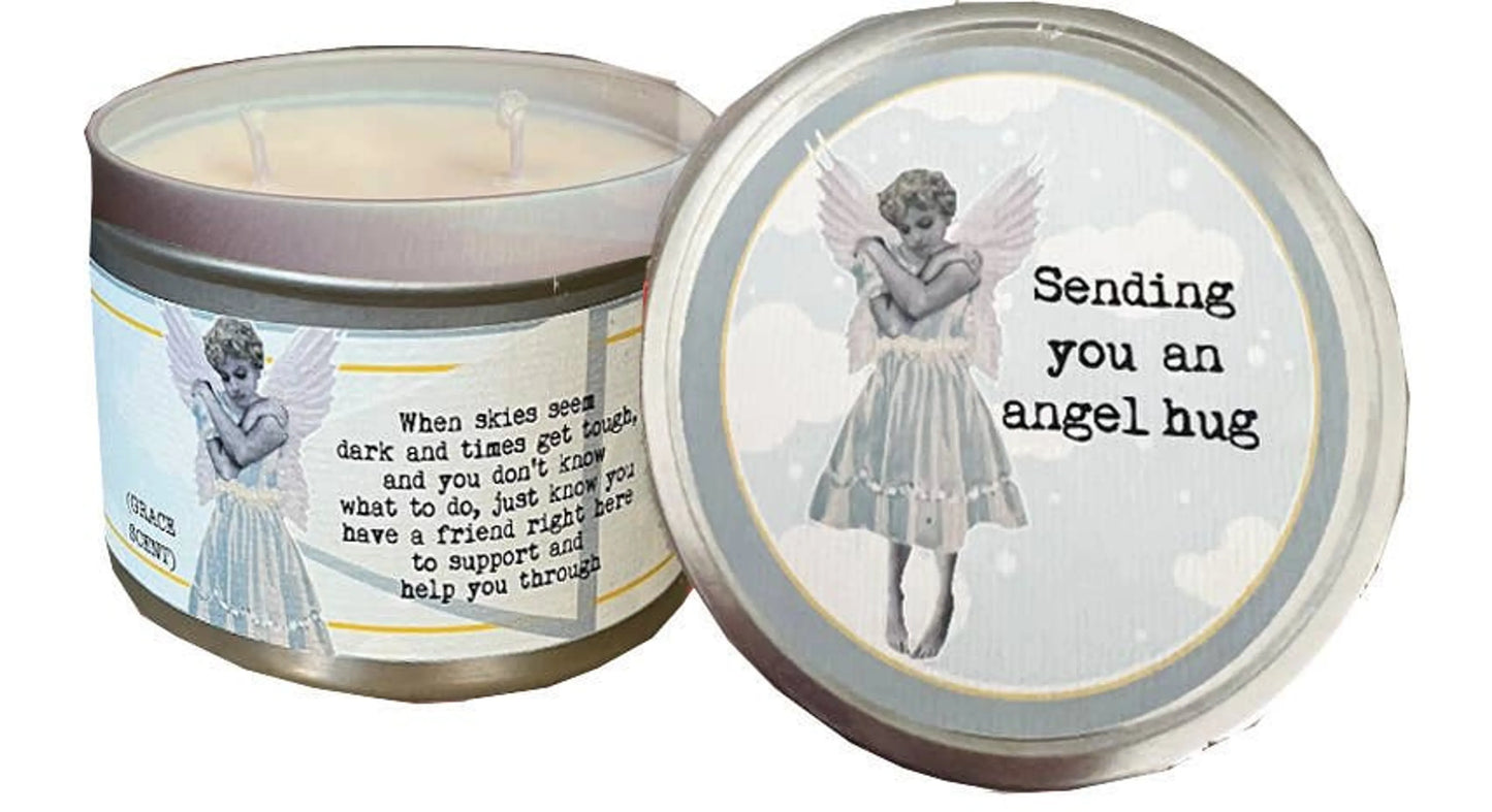 My Candle Gram- Sending you an angel hug