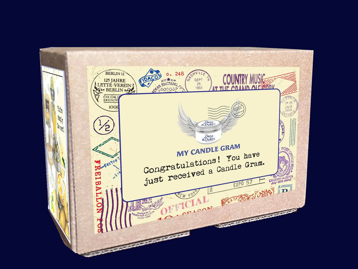 My Candle Gram- You're Simply the Zest!