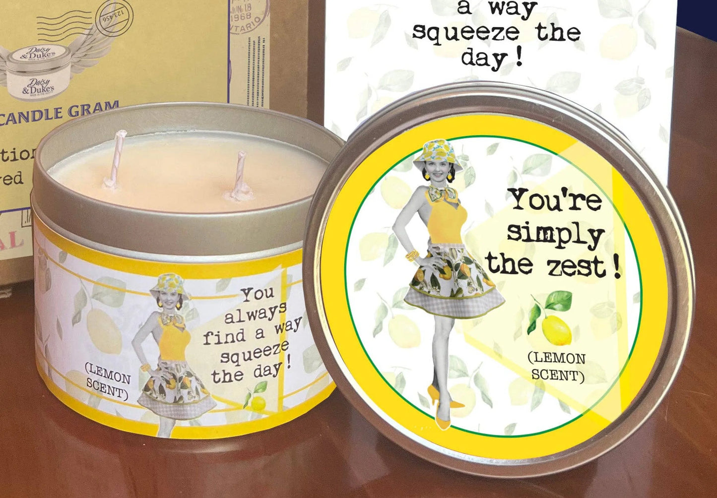 My Candle Gram- You're Simply the Zest!