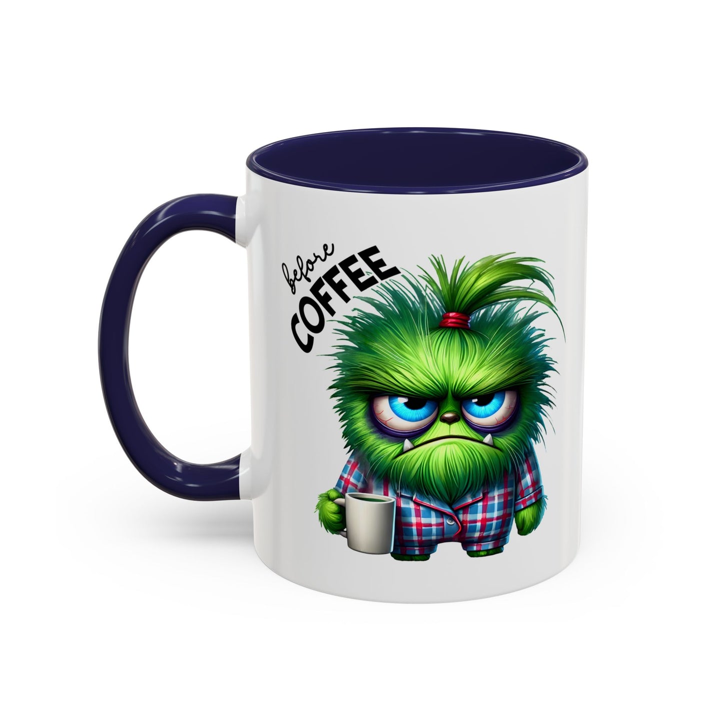 Cute Caffeinated Accent Coffee Mug - Fun Character Design, Perfect for All Ages