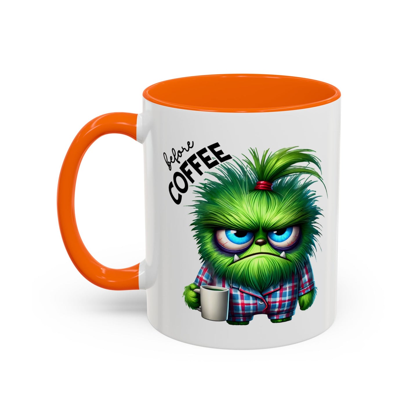 Cute Caffeinated Accent Coffee Mug - Fun Character Design, Perfect for All Ages