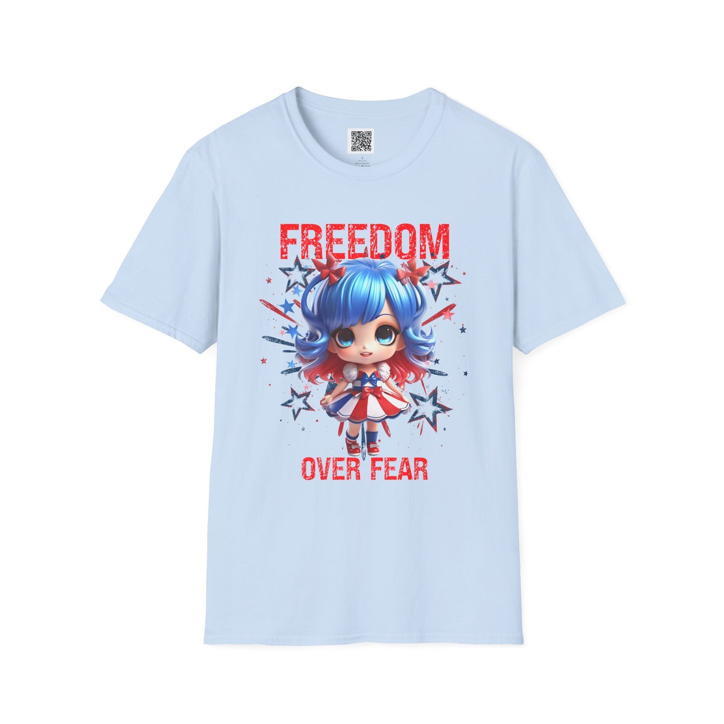 Freedom Over Fear | Unisex T-Shirt – Empowering Graphic Tee for Independence Day and Everyday Wear