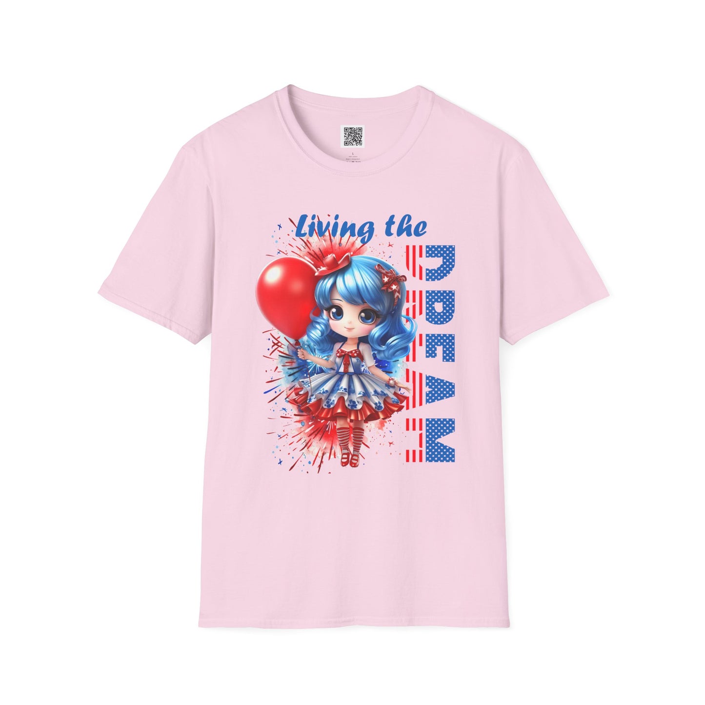 Living the Dream | Unisex Softstyle T-Shirt - Patriotic Celebrations