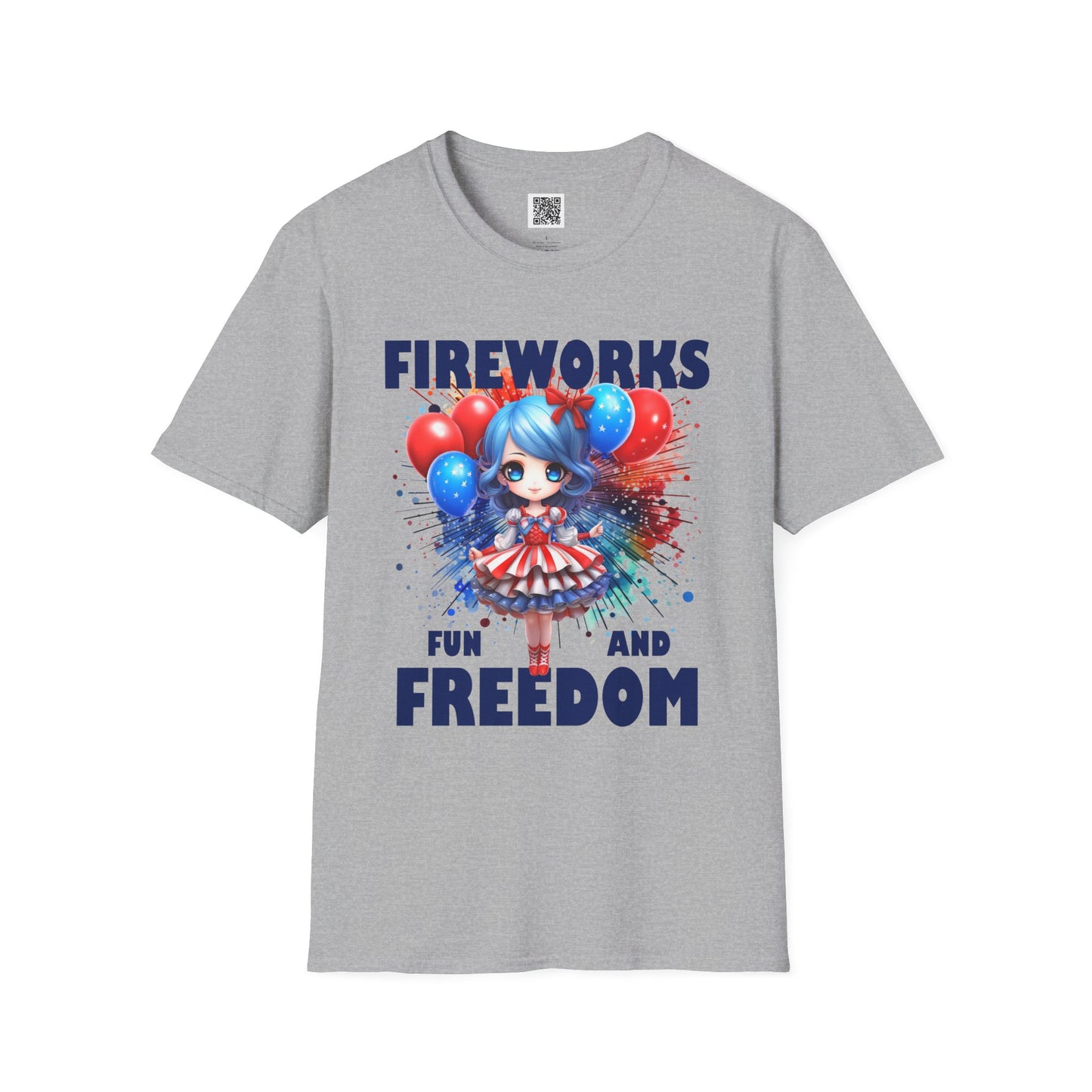 Fireworks Fun and Freedom | Unisex Softstyle T-Shirt