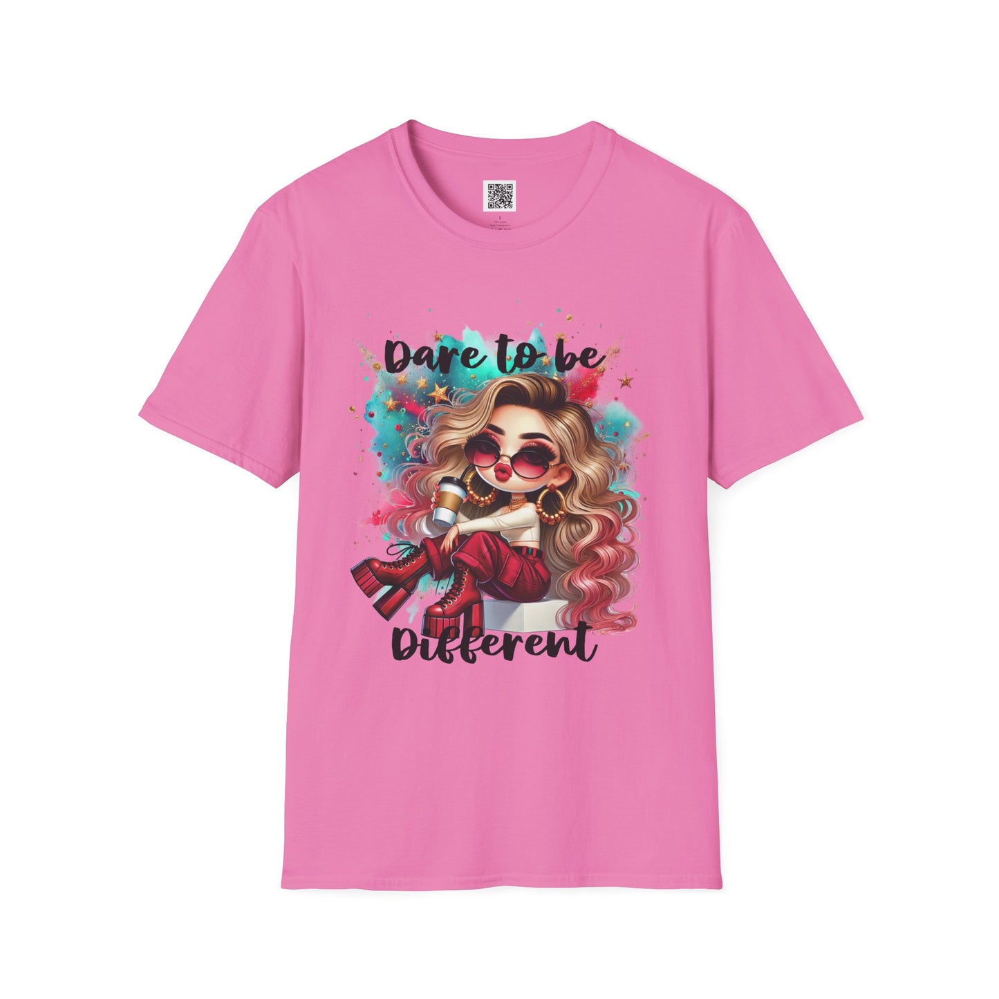 Dare to Be Different | Unisex Softstyle T-Shirt - Trendy Graphic Tee for Self-Expression