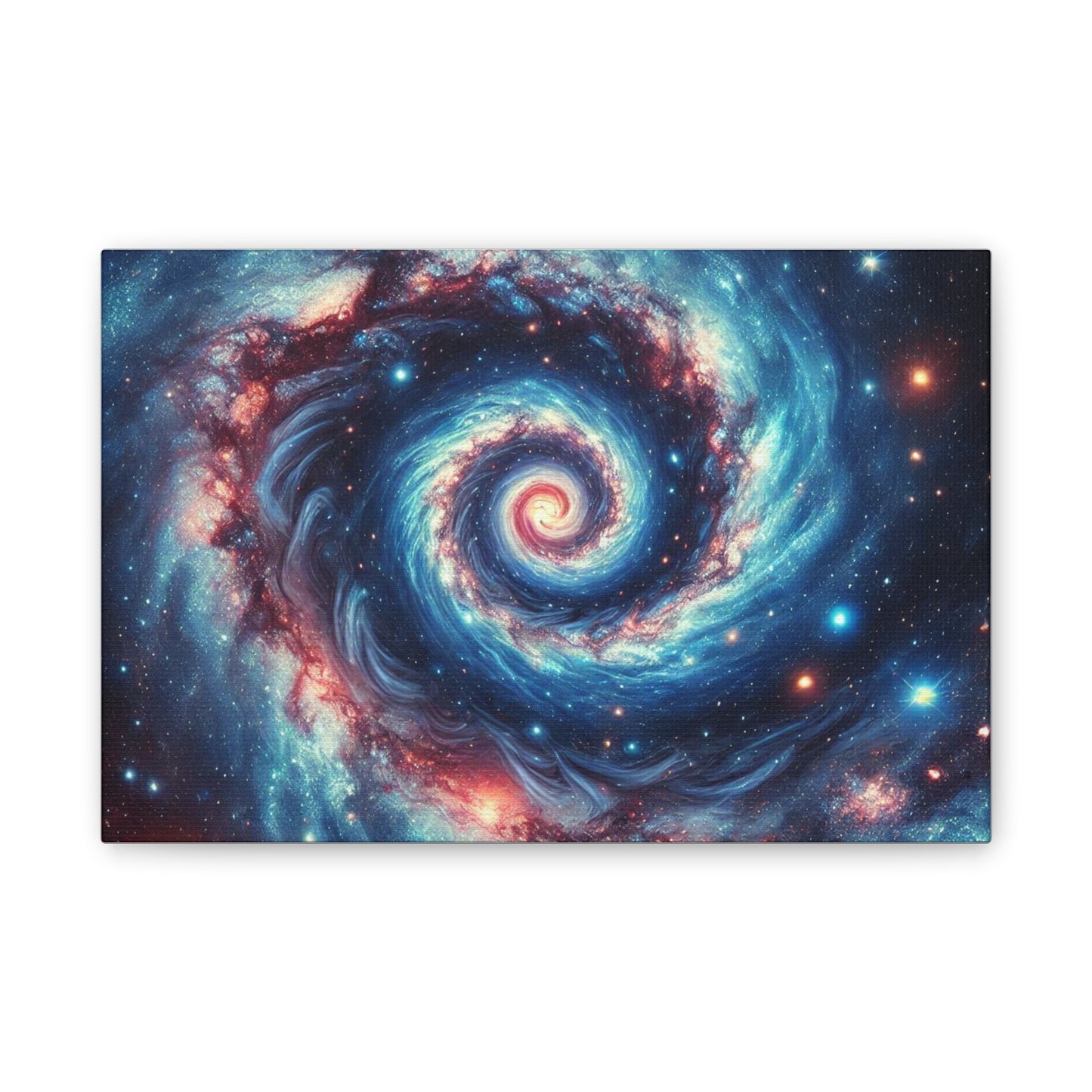 Cosmic Swirl Canvas Art - Galaxy Wall Decor for Space Lovers
