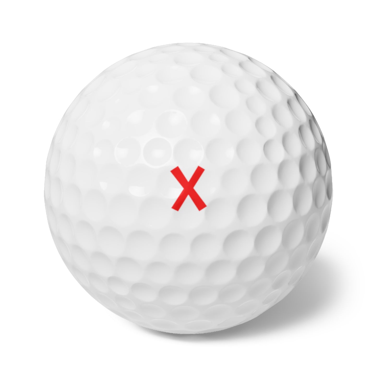 X Marks the Spot Eco-Friendly Golf Balls - 6 Pack, Sustainable Design for Golf Enthusiasts