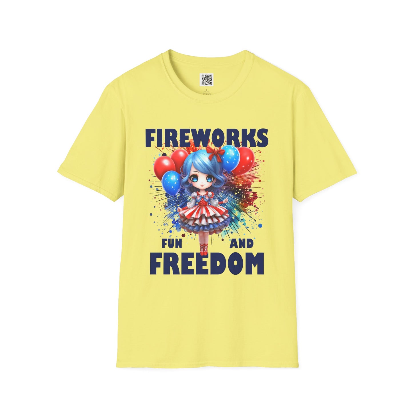 Fireworks Fun and Freedom | Unisex Softstyle T-Shirt