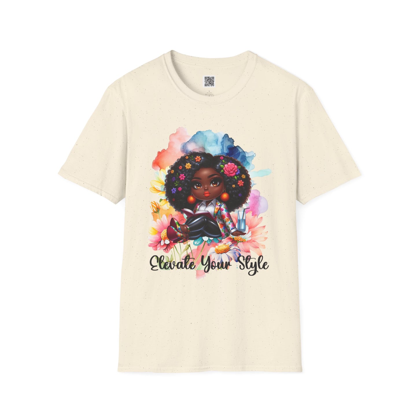 Elevate Your Style | Unisex Softstyle T-Shirt - Colorful Afrocentric Art Tee