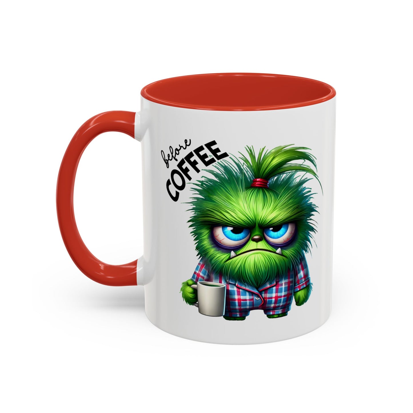 Cute Caffeinated Accent Coffee Mug - Fun Character Design, Perfect for All Ages