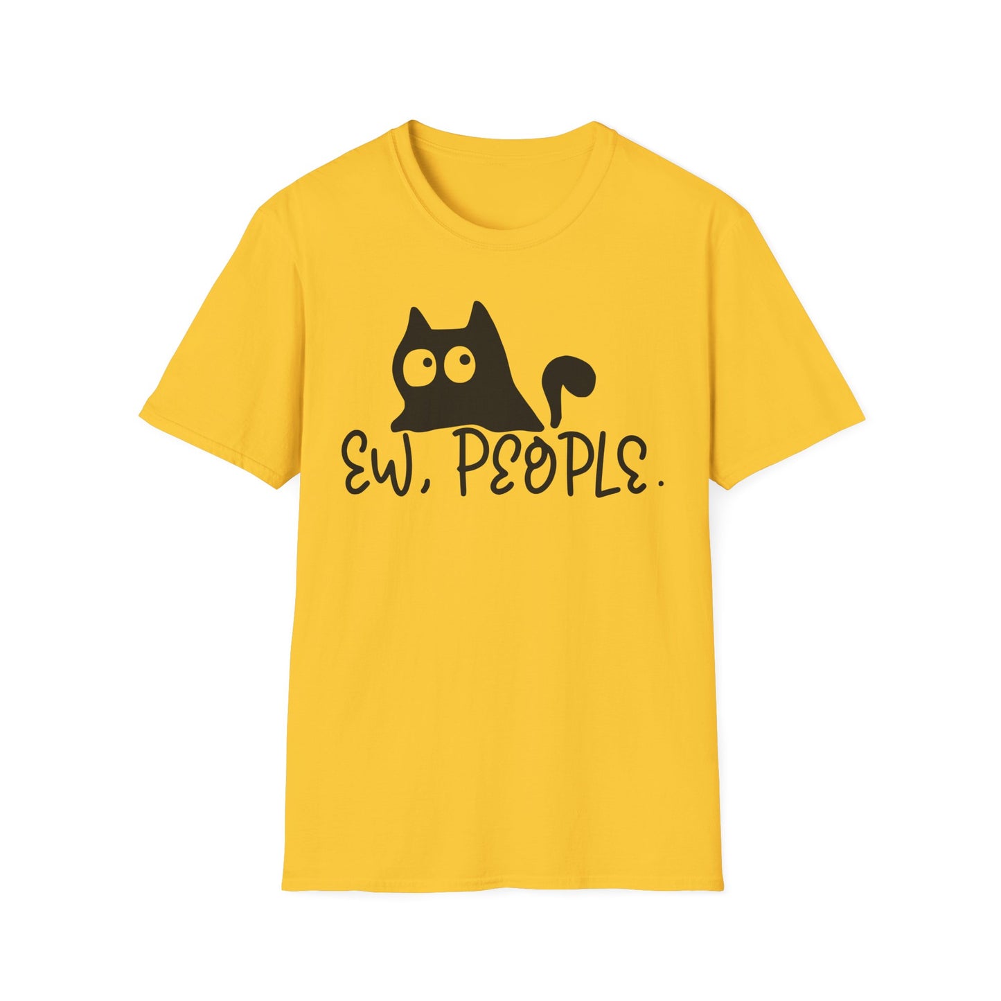 Ew People Unisex Softstyle T-Shirt - Casual, Fun Graphic Tee for Cat Lovers