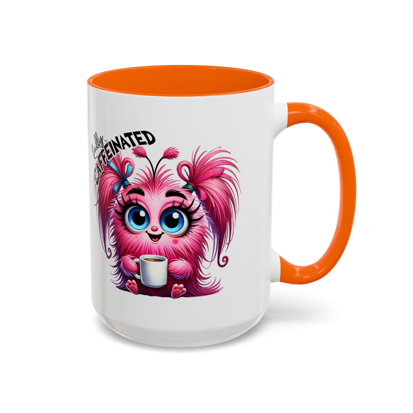 Cute Caffeinated Accent Coffee Mug - Fun Character Design, Perfect for All Ages