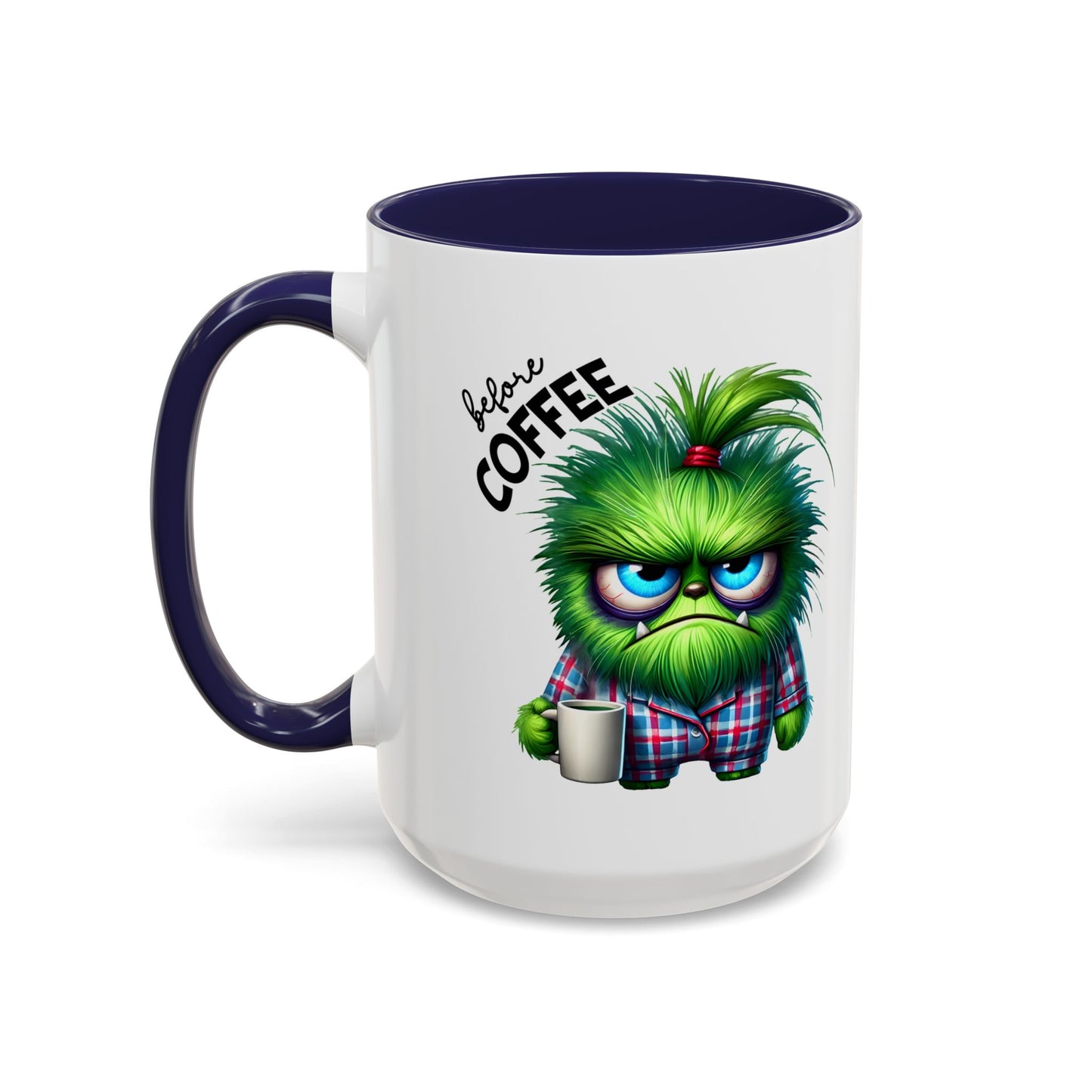 Cute Caffeinated Accent Coffee Mug - Fun Character Design, Perfect for All Ages