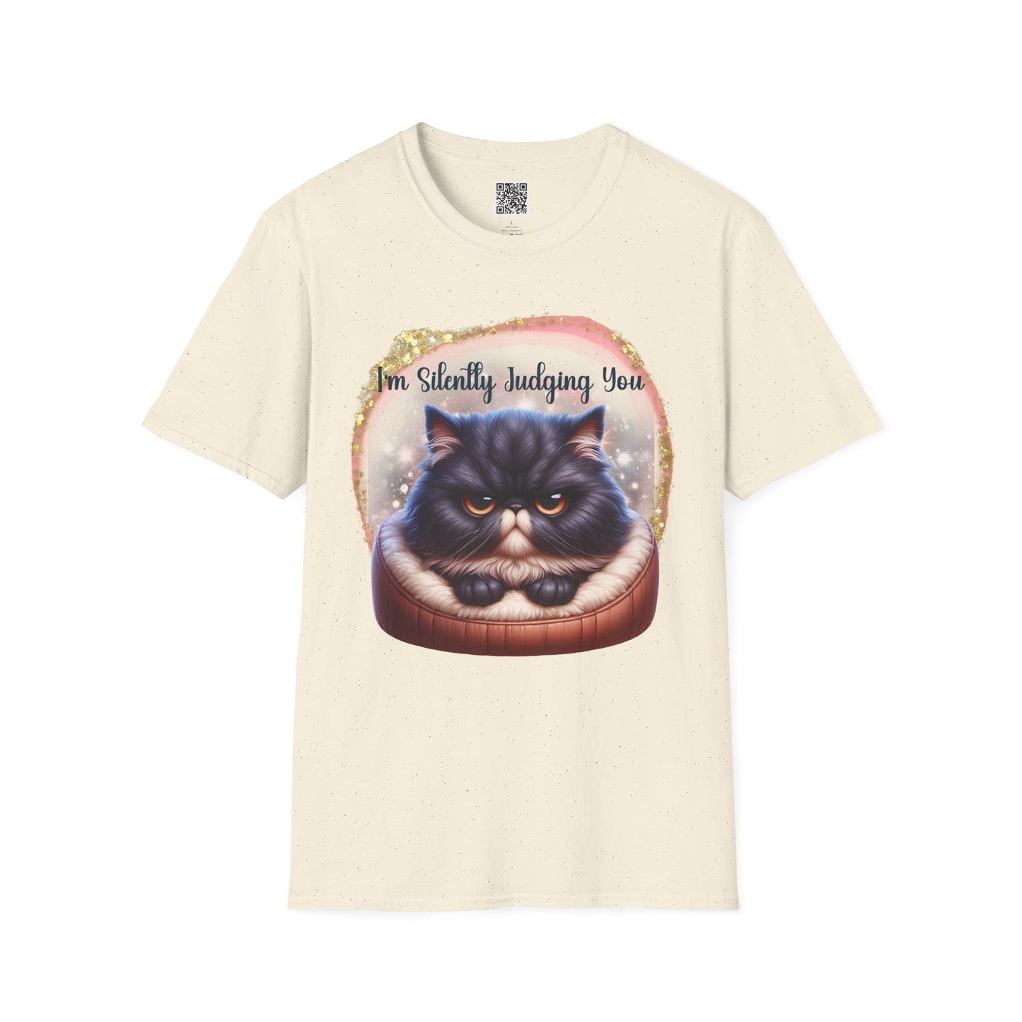 "I’m silently judging you" - Funny Cat Unisex Softstyle T-Shirt