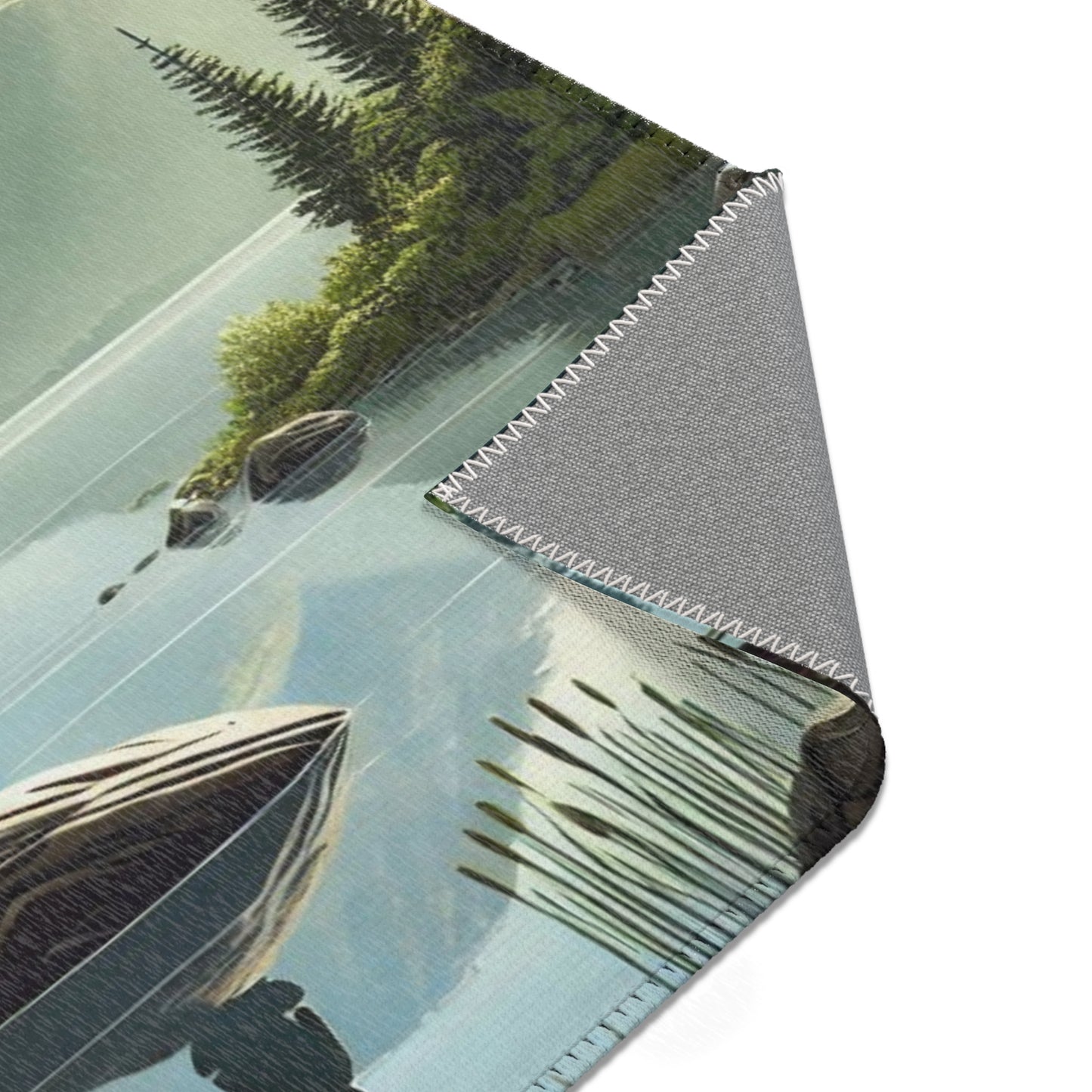 Scenic Nature Area Rug – Serene Landscape Design for Home Décor