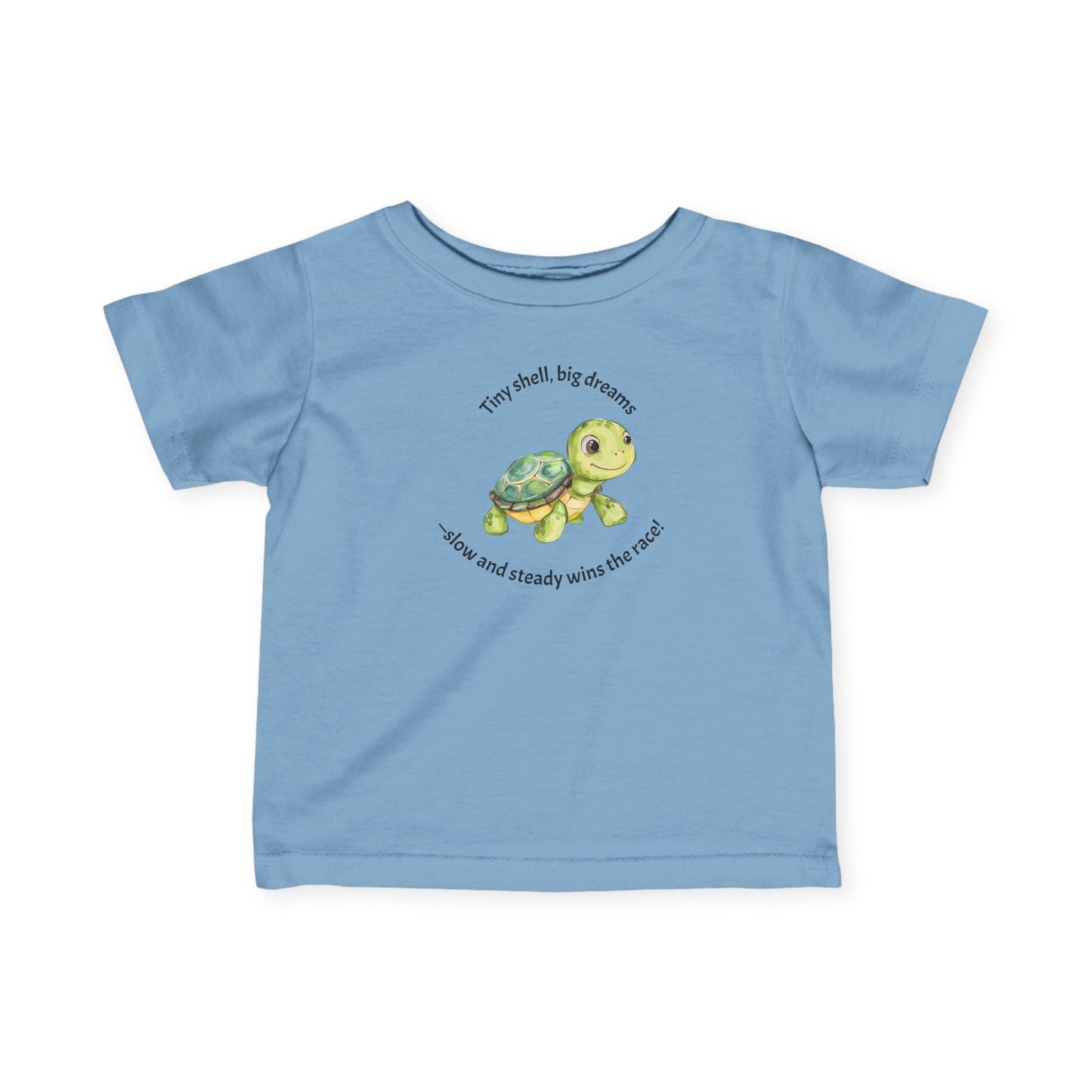 "Tiny Shell, Big Dreams" - Cute Turtle Infant Tee