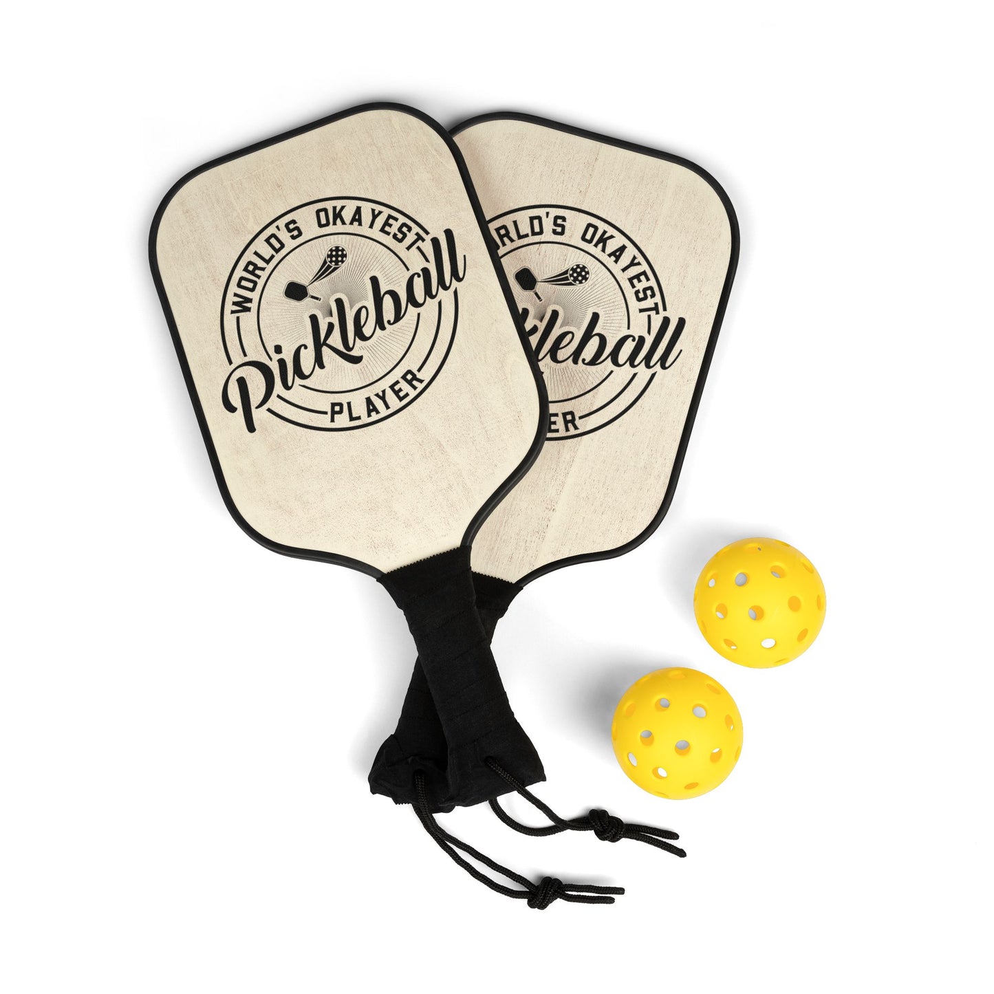 Pickleball Paddle Set - World's Okayest Player Gear