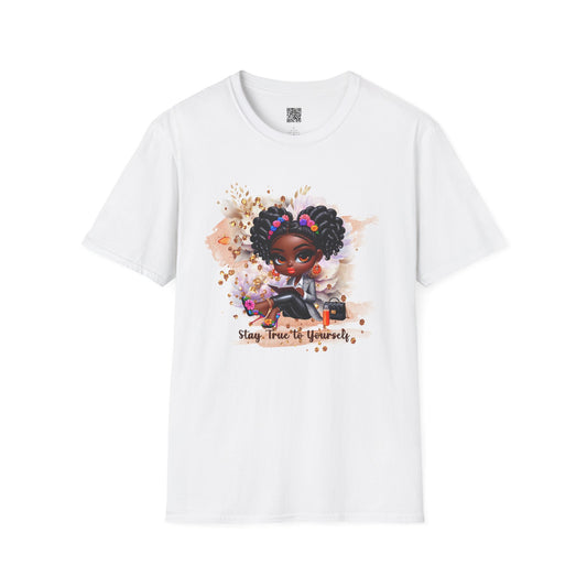 Stay True to Yourself | Unisex Softstyle T-Shirt - Inspirational Art Tee
