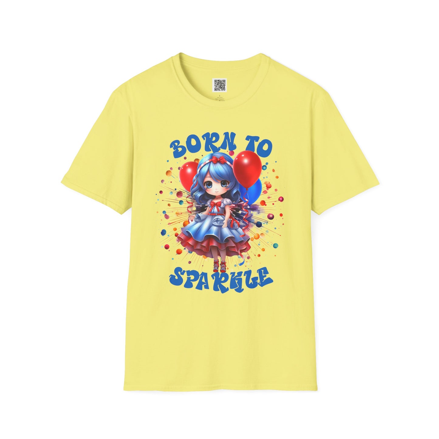Born to Sparkle | Unisex Softstyle T-Shirt - Fun & Playful Design