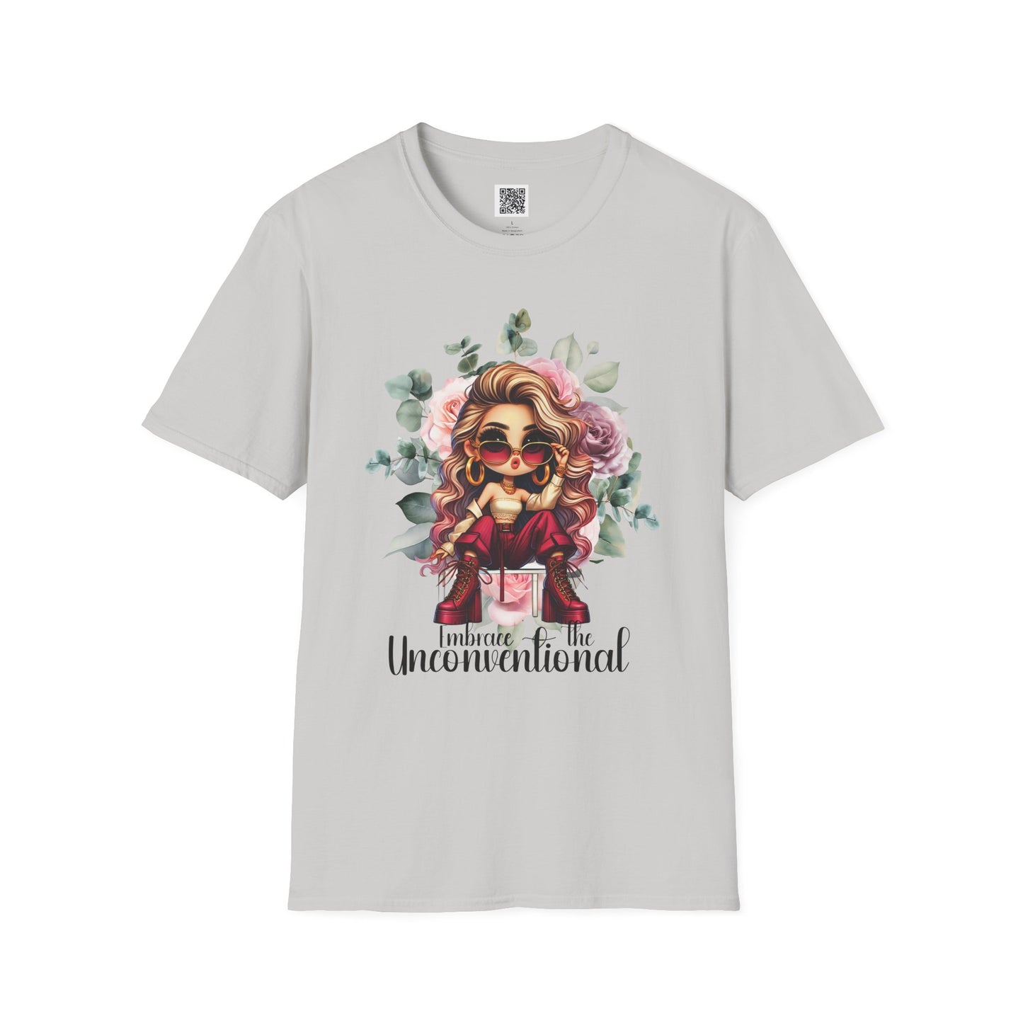 Embrace the Unconventional | Unisex Softstyle T-Shirt - Floral Graphic Tee