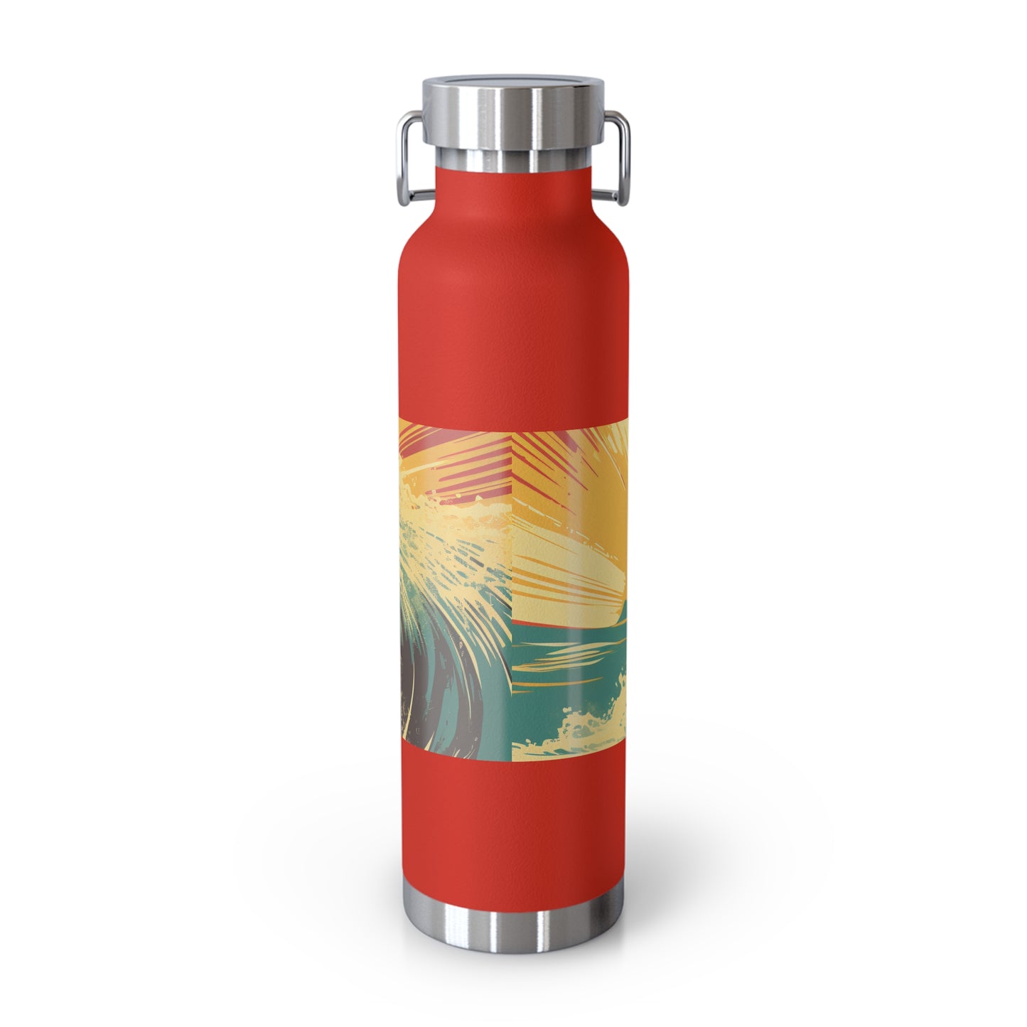 Surfing Adventure Copper Insulated Bottle - 22oz | Eco-Friendly Water Bottle