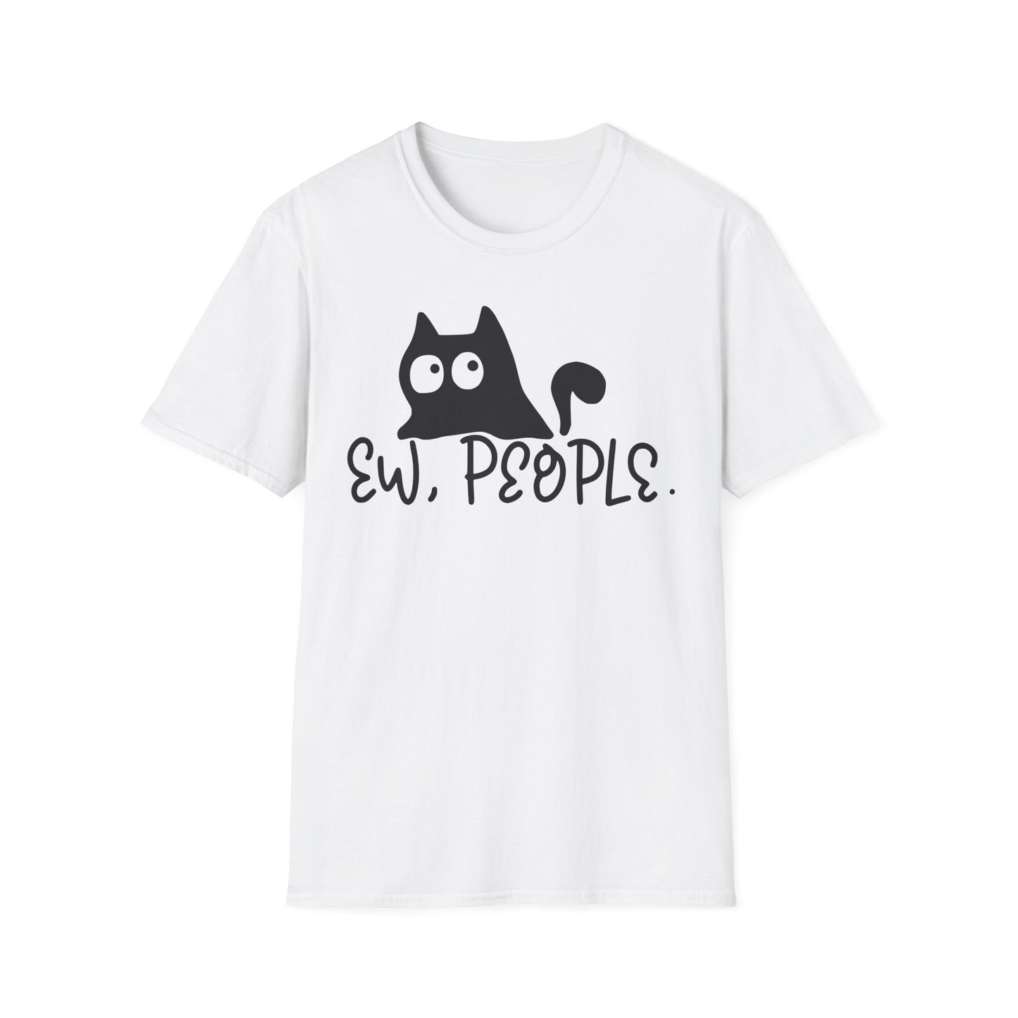 Ew People Unisex Softstyle T-Shirt - Casual, Fun Graphic Tee for Cat Lovers