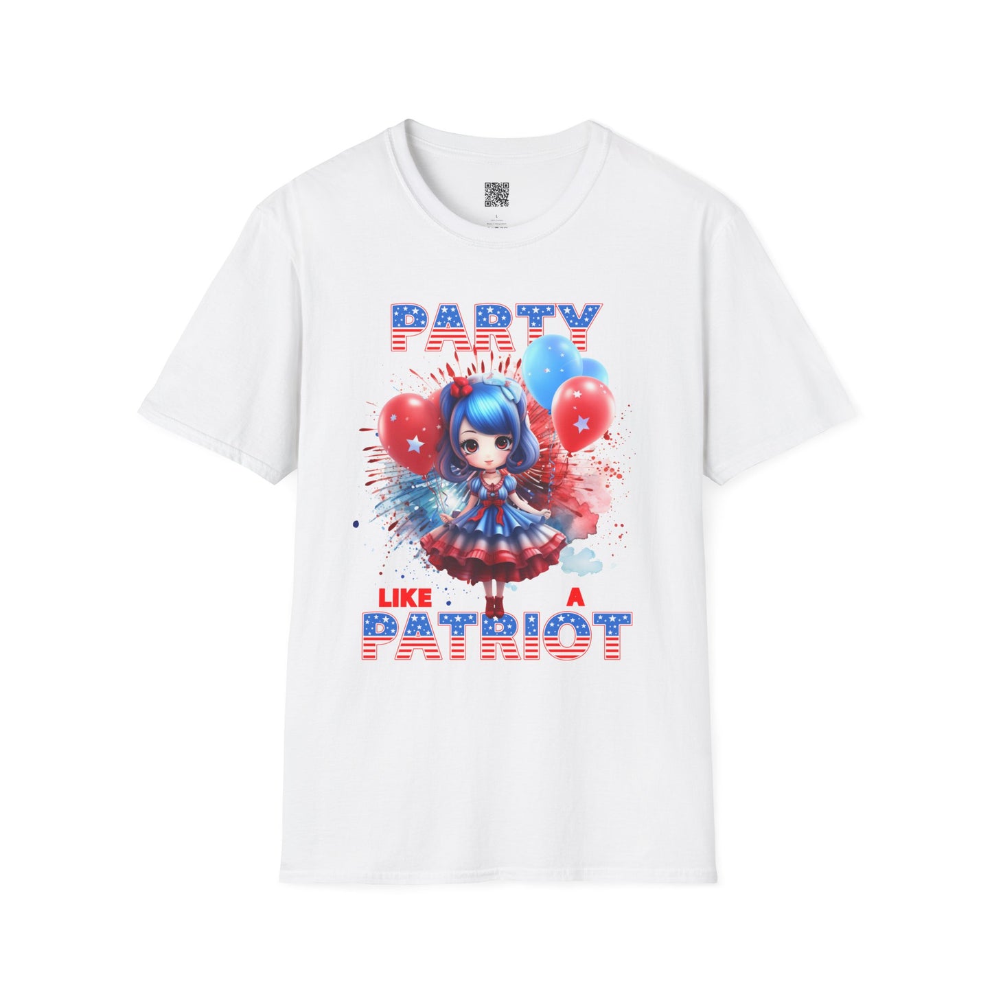 Party Like A Patriotic - Unisex Softstyle T-Shirt