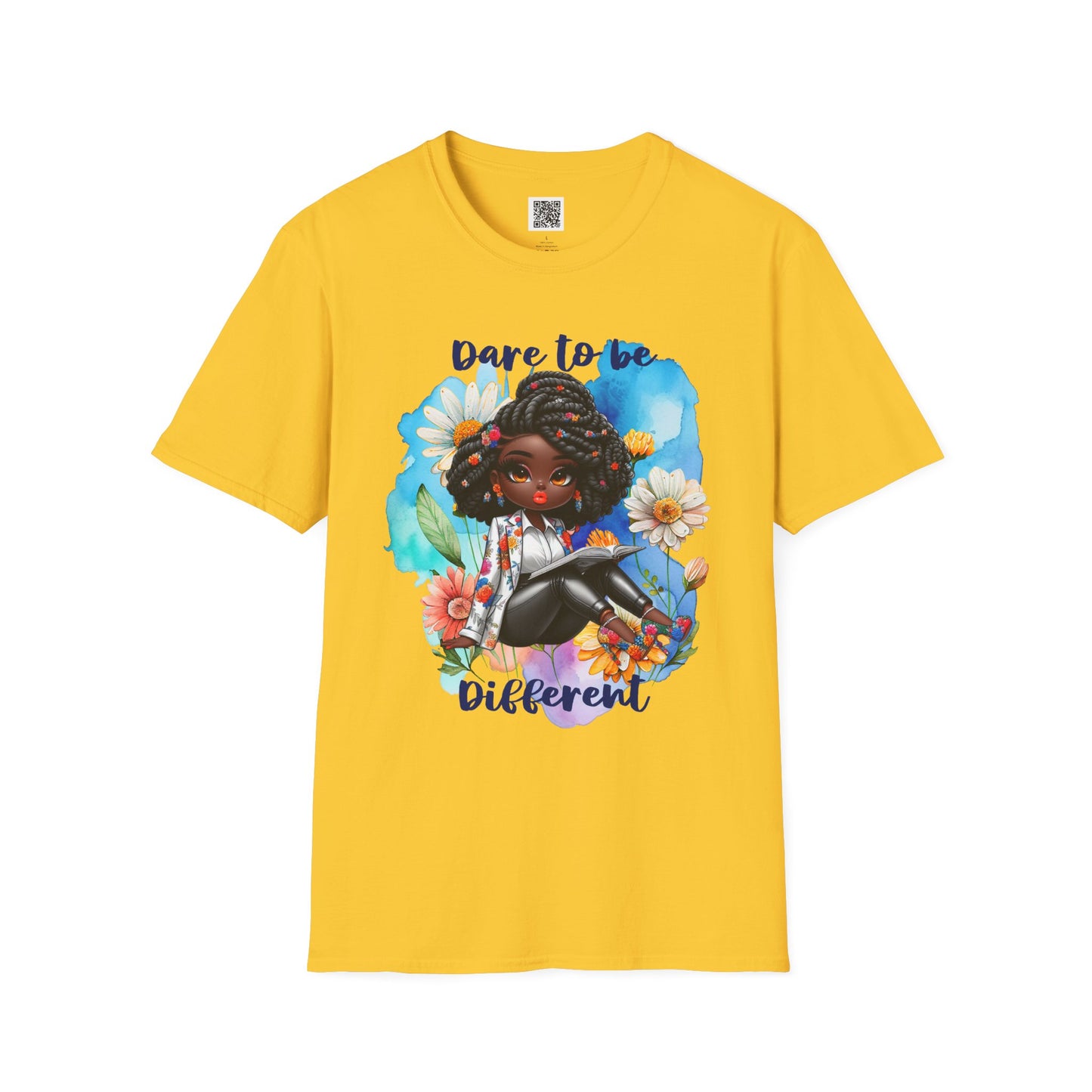 Dare to Be Different | Unisex T-Shirt - Softstyle Floral Design