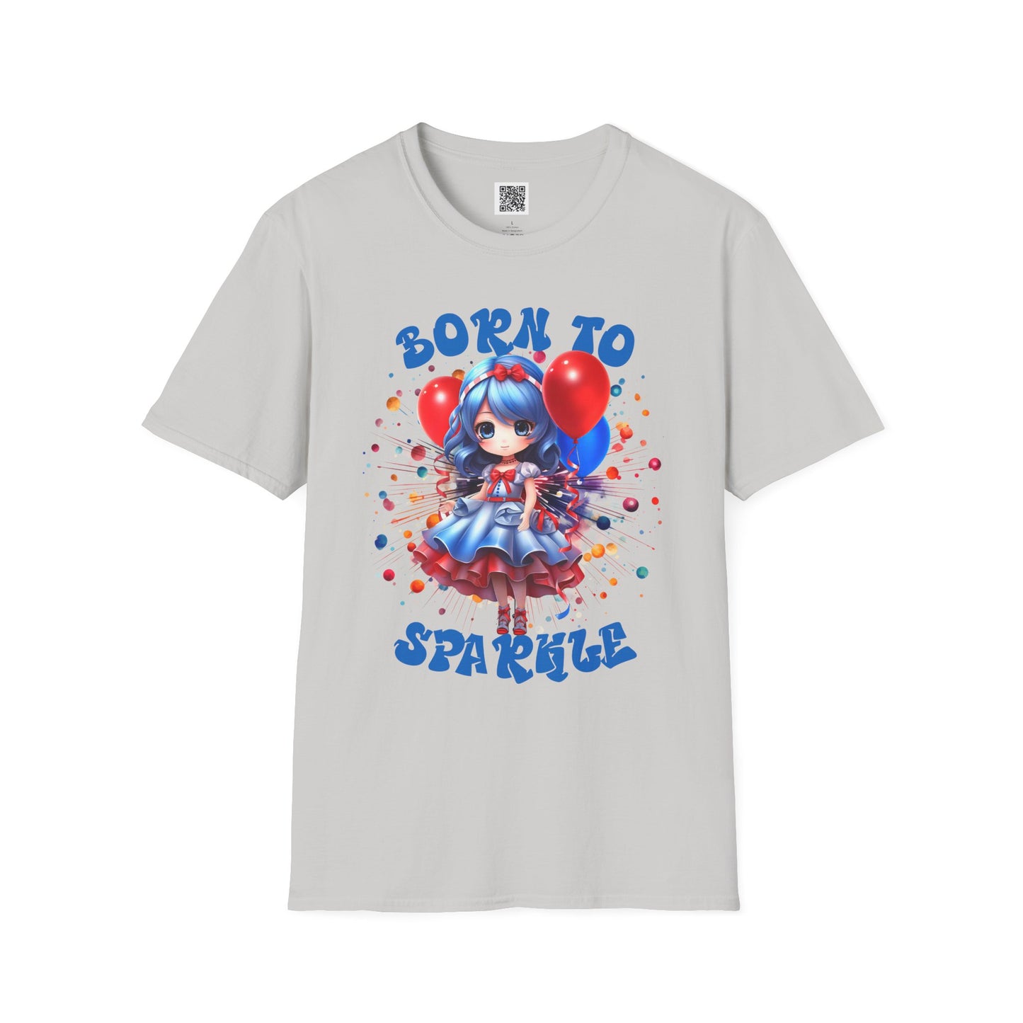 Born to Sparkle | Unisex Softstyle T-Shirt - Fun & Playful Design
