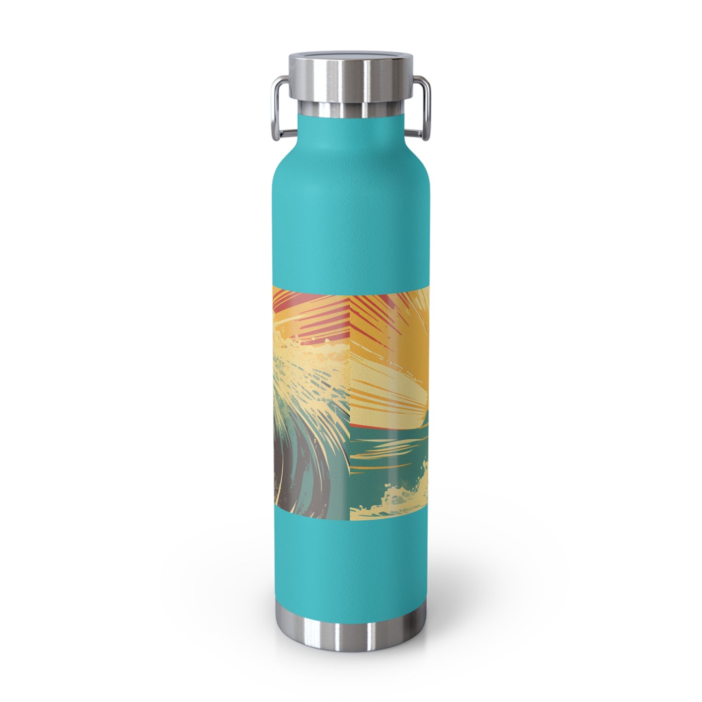 Surfing Adventure Copper Insulated Bottle - 22oz | Eco-Friendly Water Bottle