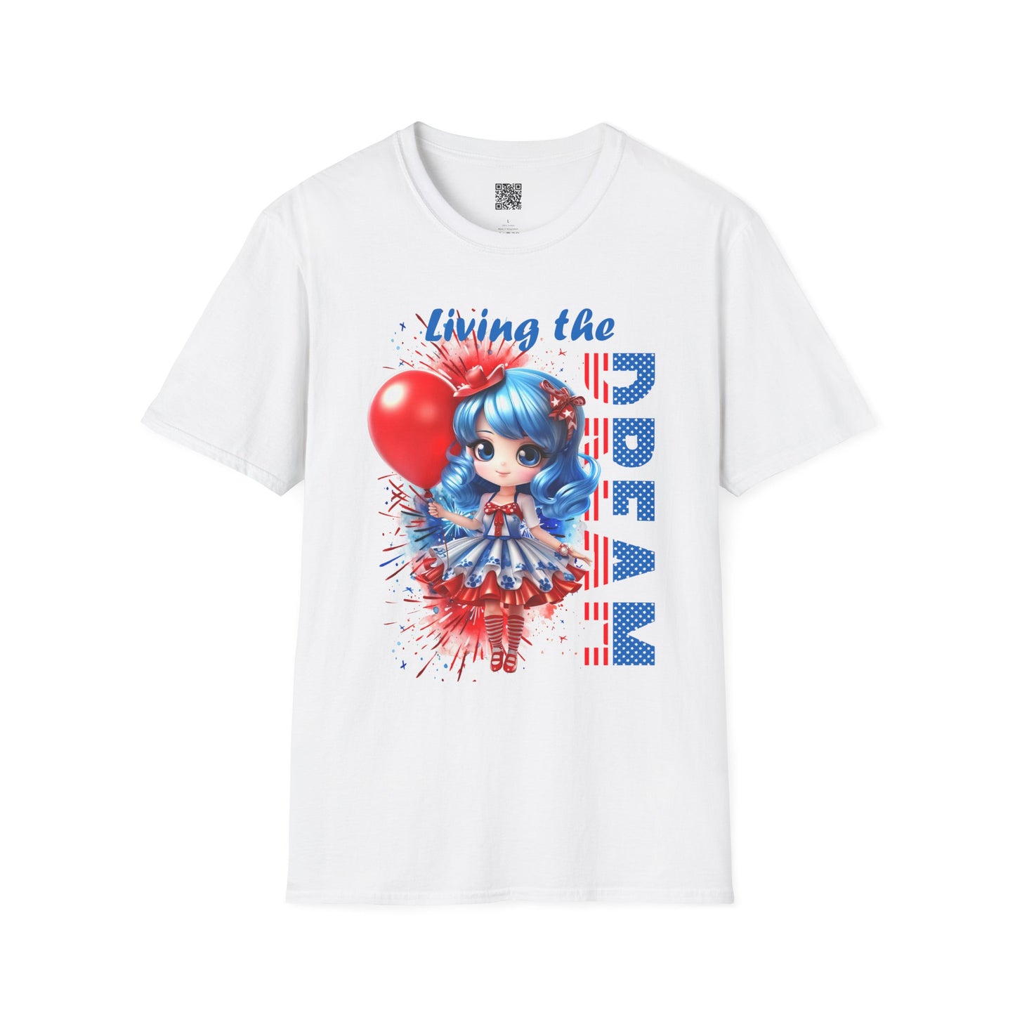 Living the Dream | Unisex Softstyle T-Shirt - Patriotic Celebrations