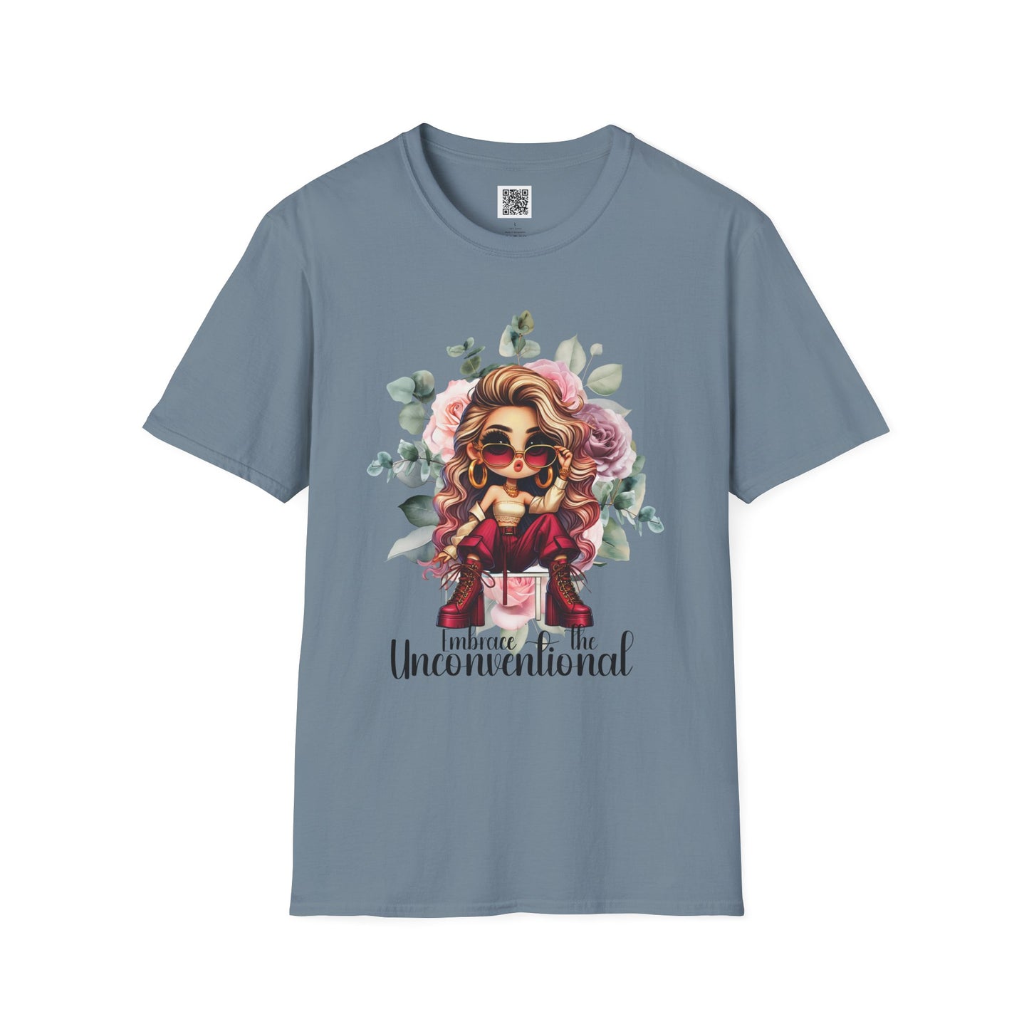 Embrace the Unconventional | Unisex Softstyle T-Shirt - Floral Graphic Tee