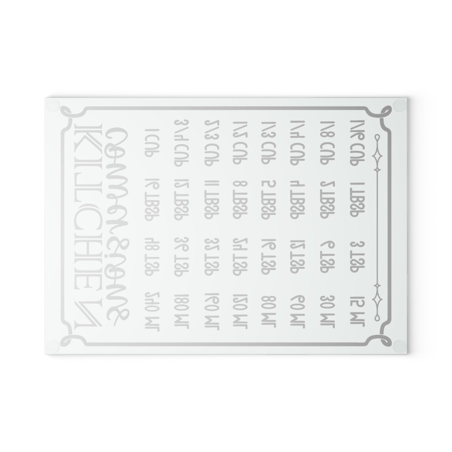 Kitchen Conversion Glass Cutting Board - Practical Cooking Tool for Home Chefs