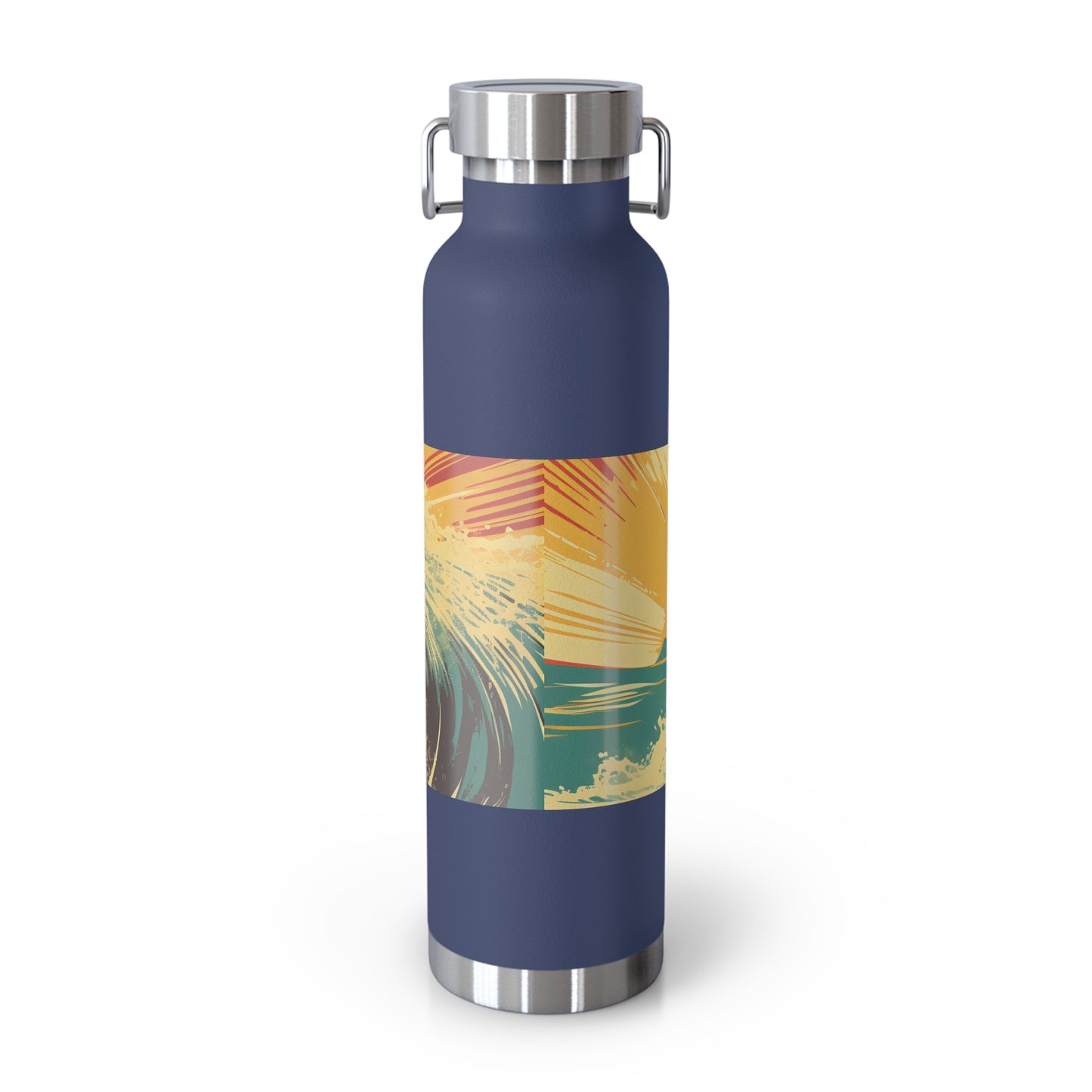 Surfing Adventure Copper Insulated Bottle - 22oz | Eco-Friendly Water Bottle