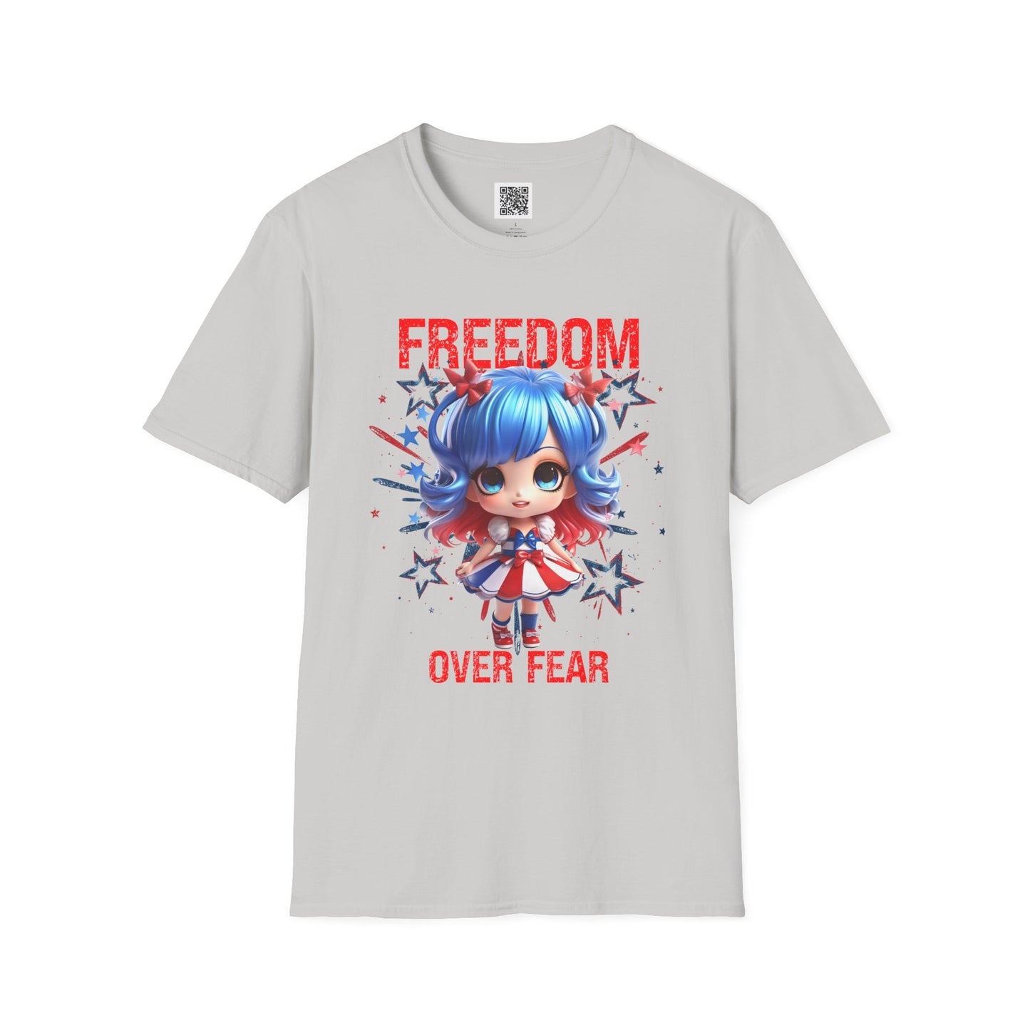 Freedom Over Fear | Unisex T-Shirt – Empowering Graphic Tee for Independence Day and Everyday Wear