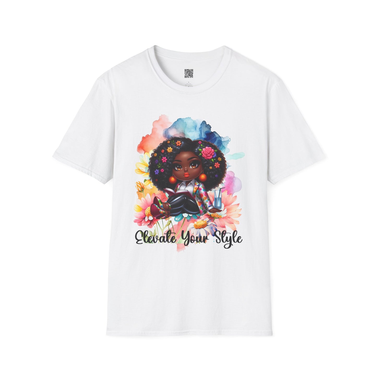 Elevate Your Style | Unisex Softstyle T-Shirt - Colorful Afrocentric Art Tee